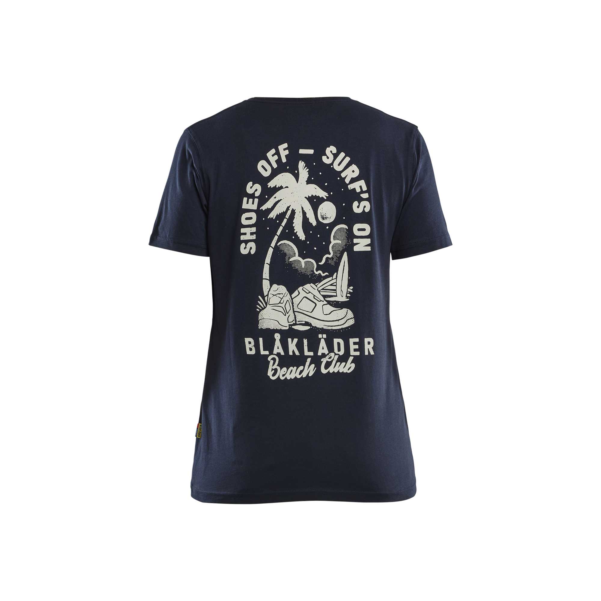 BLAKLADER 94171042 Women's T shirt Blaklader Beach Club Short Sleeve Work T-Shirt WOMEN - 100% Cotton